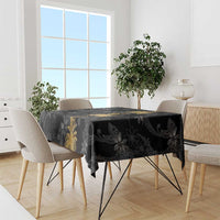 Hawaiian Honu And Surfboards Tablecloth Gold Style LT05 - Polynesian Pride