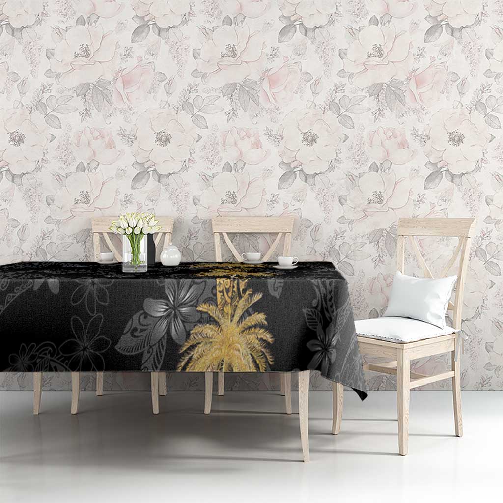 Hawaiian Honu And Surfboards Tablecloth Gold Style LT05 - Polynesian Pride