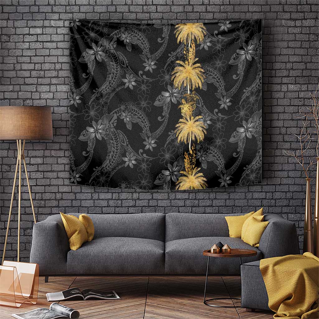 Hawaiian Honu And Surfboards Tapestry Gold Style LT05 Gold - Polynesian Pride