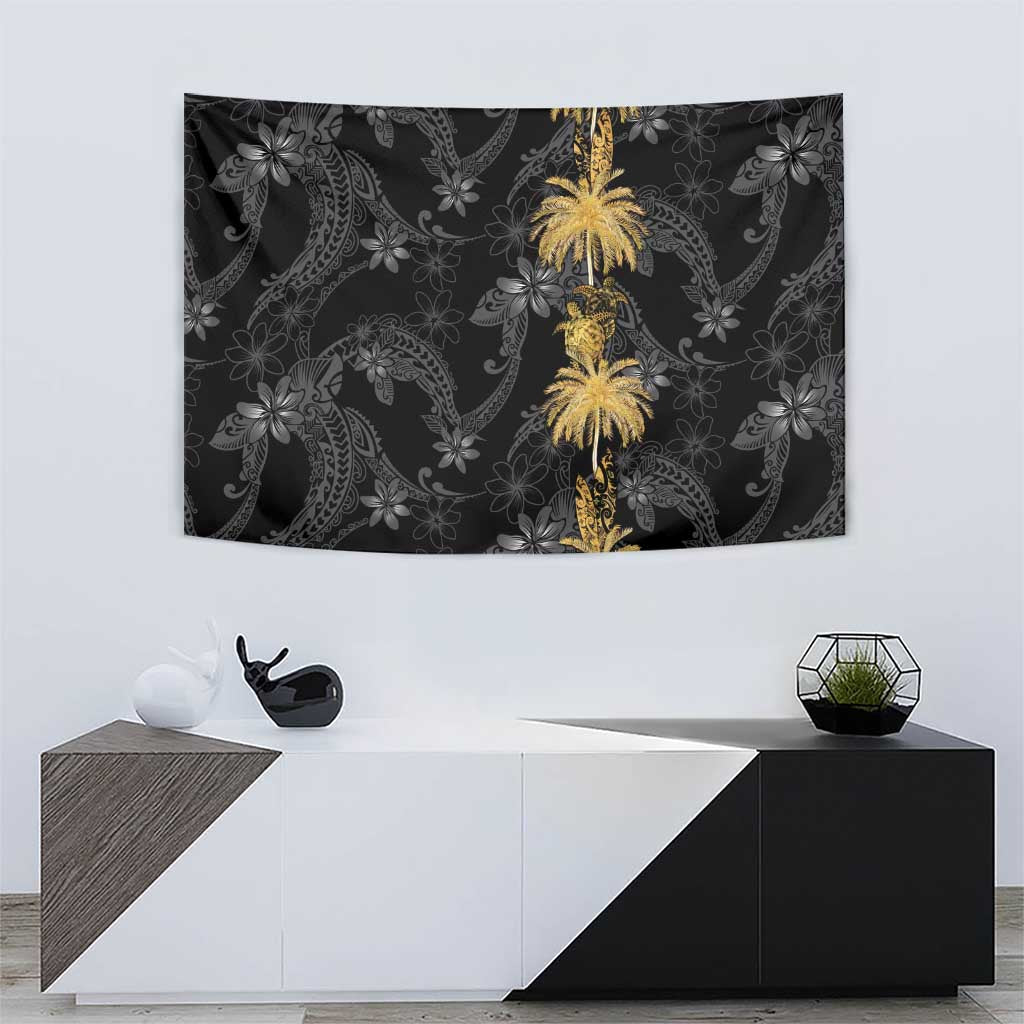 Hawaiian Honu And Surfboards Tapestry Gold Style LT05 - Polynesian Pride