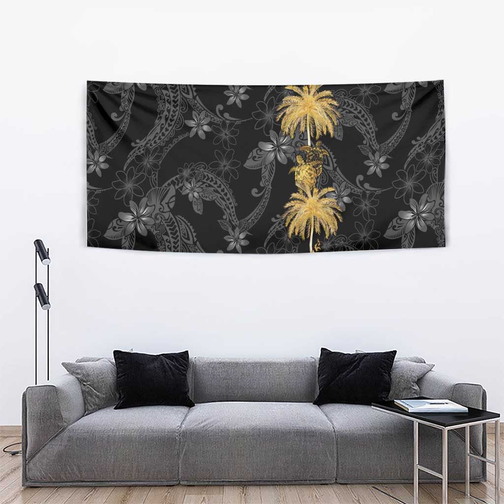 Hawaiian Honu And Surfboards Tapestry Gold Style LT05 - Polynesian Pride