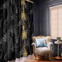 Hawaiian Honu And Surfboards Window Curtain Gold Style LT05 - Polynesian Pride