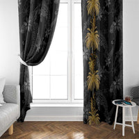 Hawaiian Honu And Surfboards Window Curtain Gold Style LT05 - Polynesian Pride