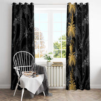 Hawaiian Honu And Surfboards Window Curtain Gold Style LT05 - Polynesian Pride