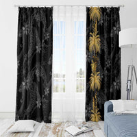 Hawaiian Honu And Surfboards Window Curtain Gold Style LT05 - Polynesian Pride