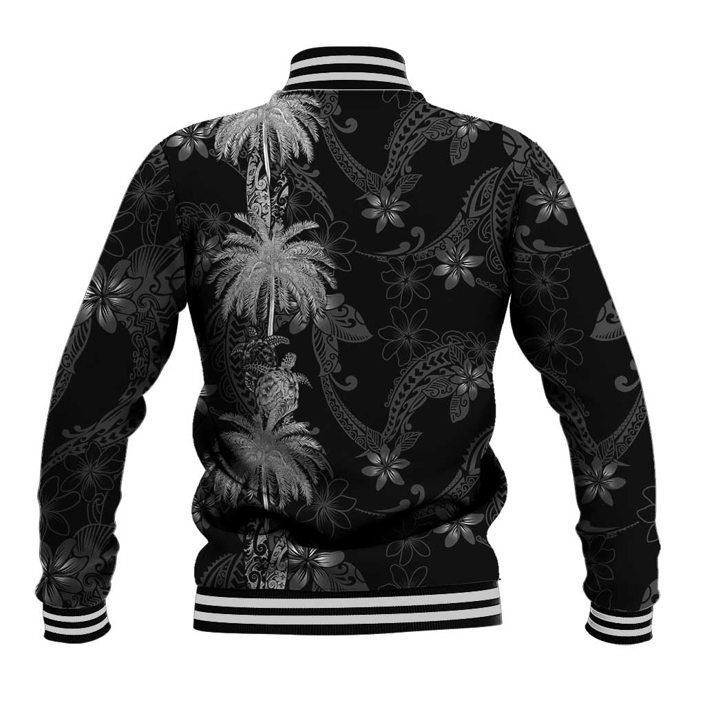 Hawaiian Honu And Surfboards Baseball Jacket Silver Style LT05 - Polynesian Pride