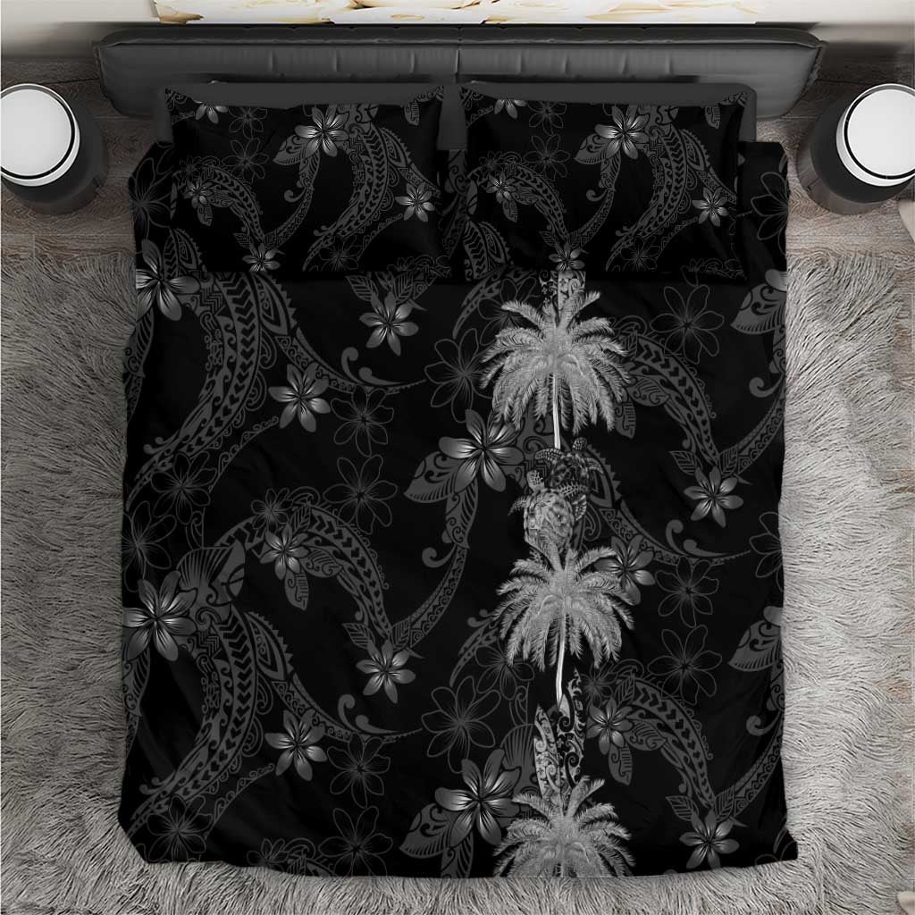 Hawaiian Honu And Surfboards Bedding Set Silver Style LT05 Silver - Polynesian Pride