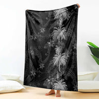Hawaiian Honu And Surfboards Blanket Silver Style LT05 - Polynesian Pride