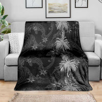 Hawaiian Honu And Surfboards Blanket Silver Style LT05 - Polynesian Pride