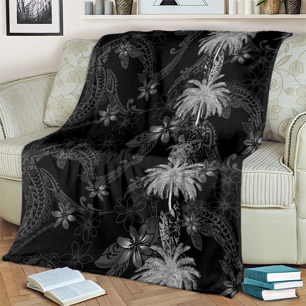 Hawaiian Honu And Surfboards Blanket Silver Style LT05 - Polynesian Pride