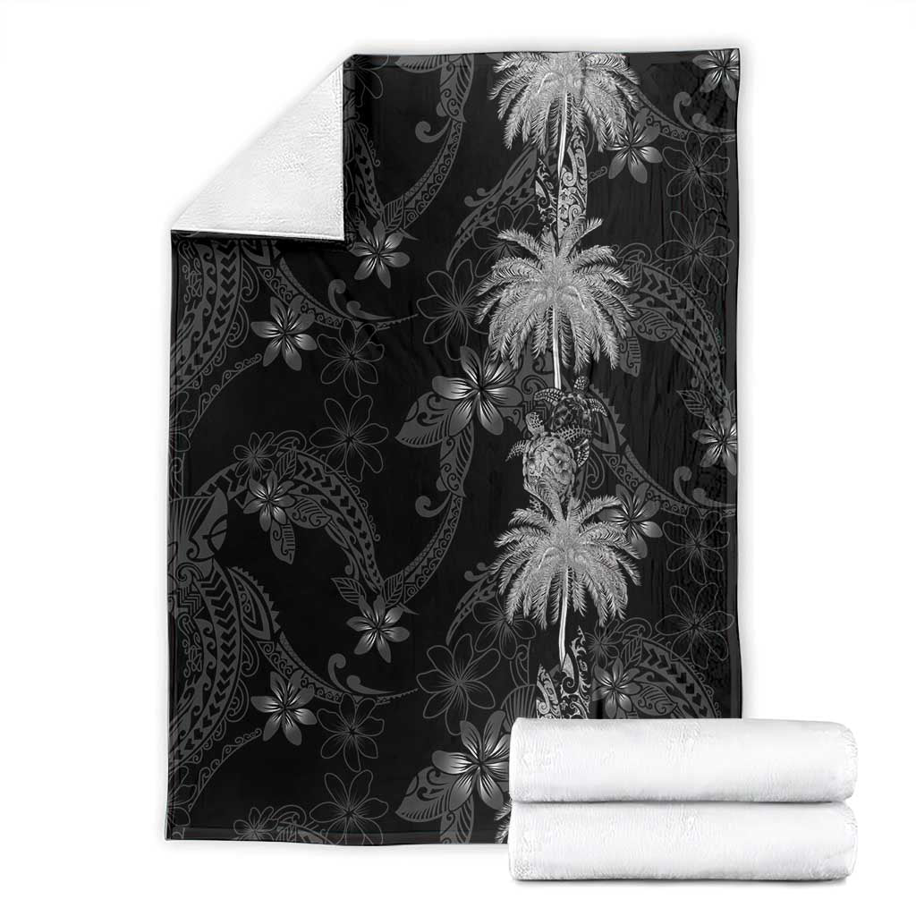 Hawaiian Honu And Surfboards Blanket Silver Style LT05 - Polynesian Pride