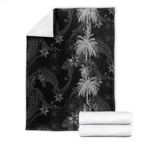 Hawaiian Honu And Surfboards Blanket Silver Style LT05 - Polynesian Pride