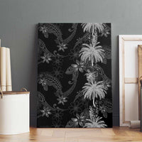 Hawaiian Honu And Surfboards Canvas Wall Art Silver Style LT05 - Polynesian Pride