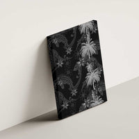 Hawaiian Honu And Surfboards Canvas Wall Art Silver Style LT05 - Polynesian Pride