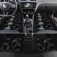 Hawaiian Honu And Surfboards Car Mats Silver Style LT05 Set 4pcs Silver - Polynesian Pride