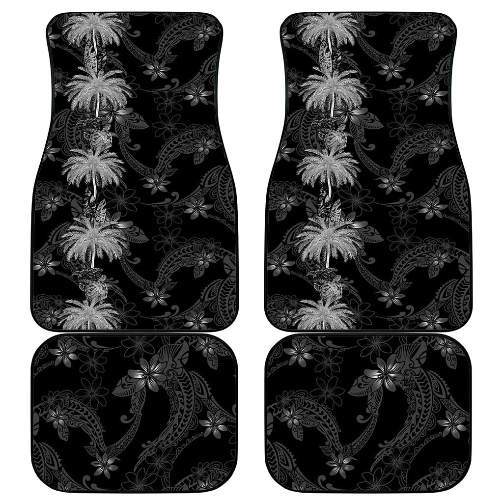 Hawaiian Honu And Surfboards Car Mats Silver Style LT05 - Polynesian Pride