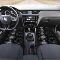 Hawaiian Honu And Surfboards Car Mats Silver Style LT05 Set 2pcs - Front Silver - Polynesian Pride