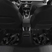 Hawaiian Honu And Surfboards Car Mats Silver Style LT05 Set 2pcs - Back Silver - Polynesian Pride