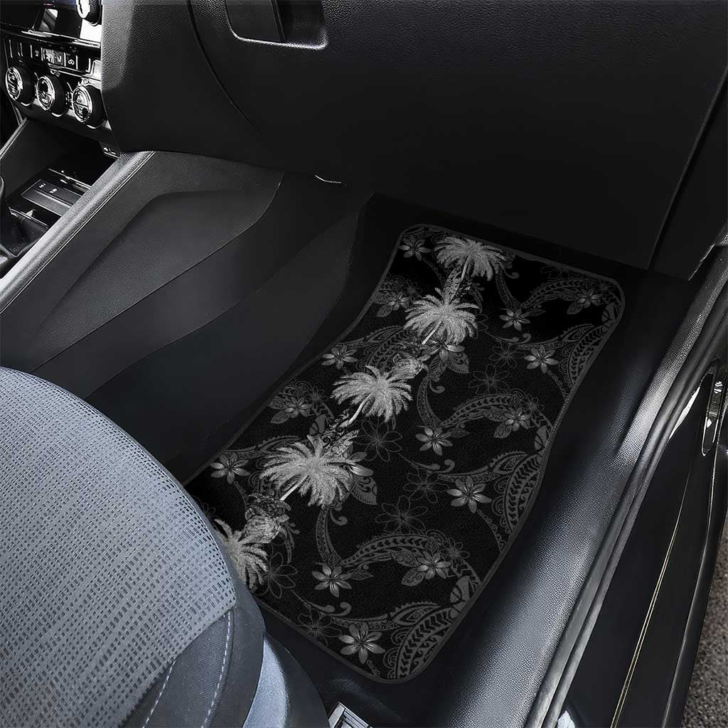 Hawaiian Honu And Surfboards Car Mats Silver Style LT05 - Polynesian Pride