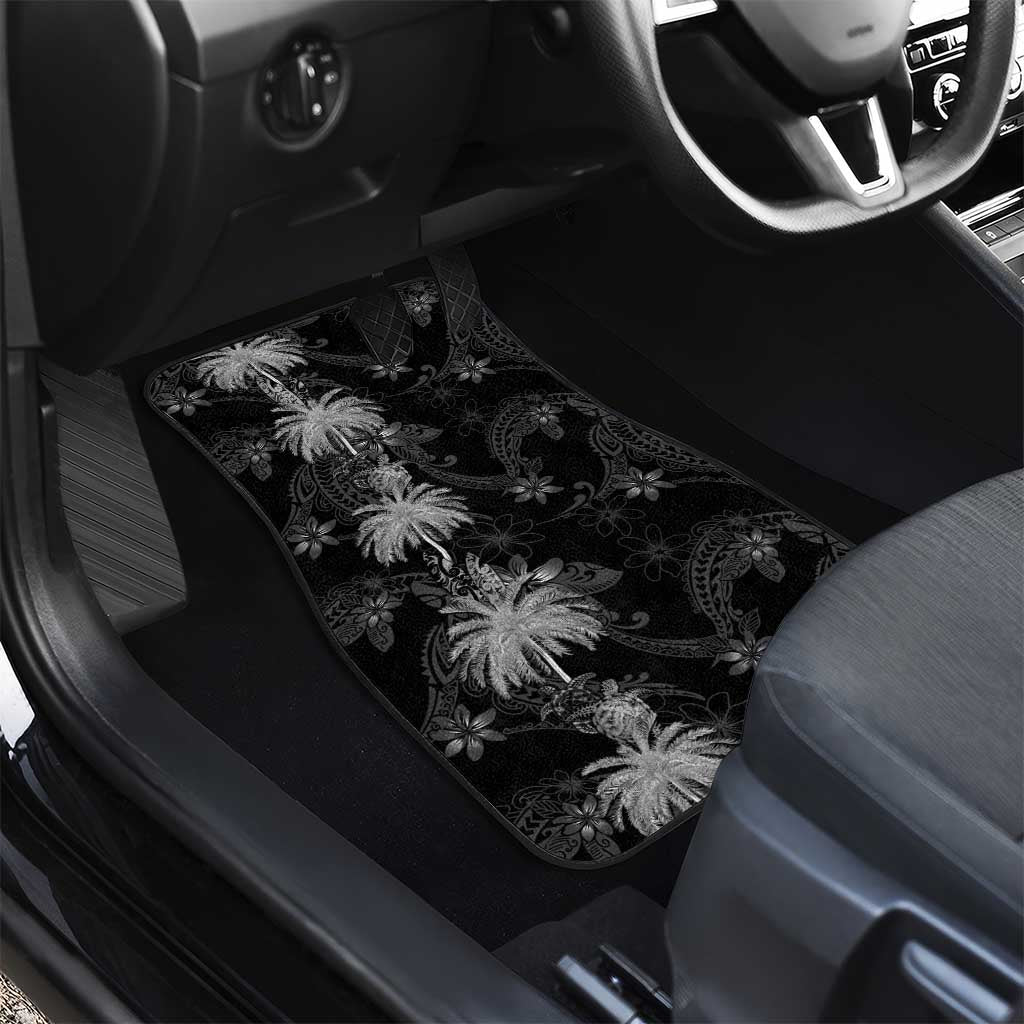 Hawaiian Honu And Surfboards Car Mats Silver Style LT05 - Polynesian Pride