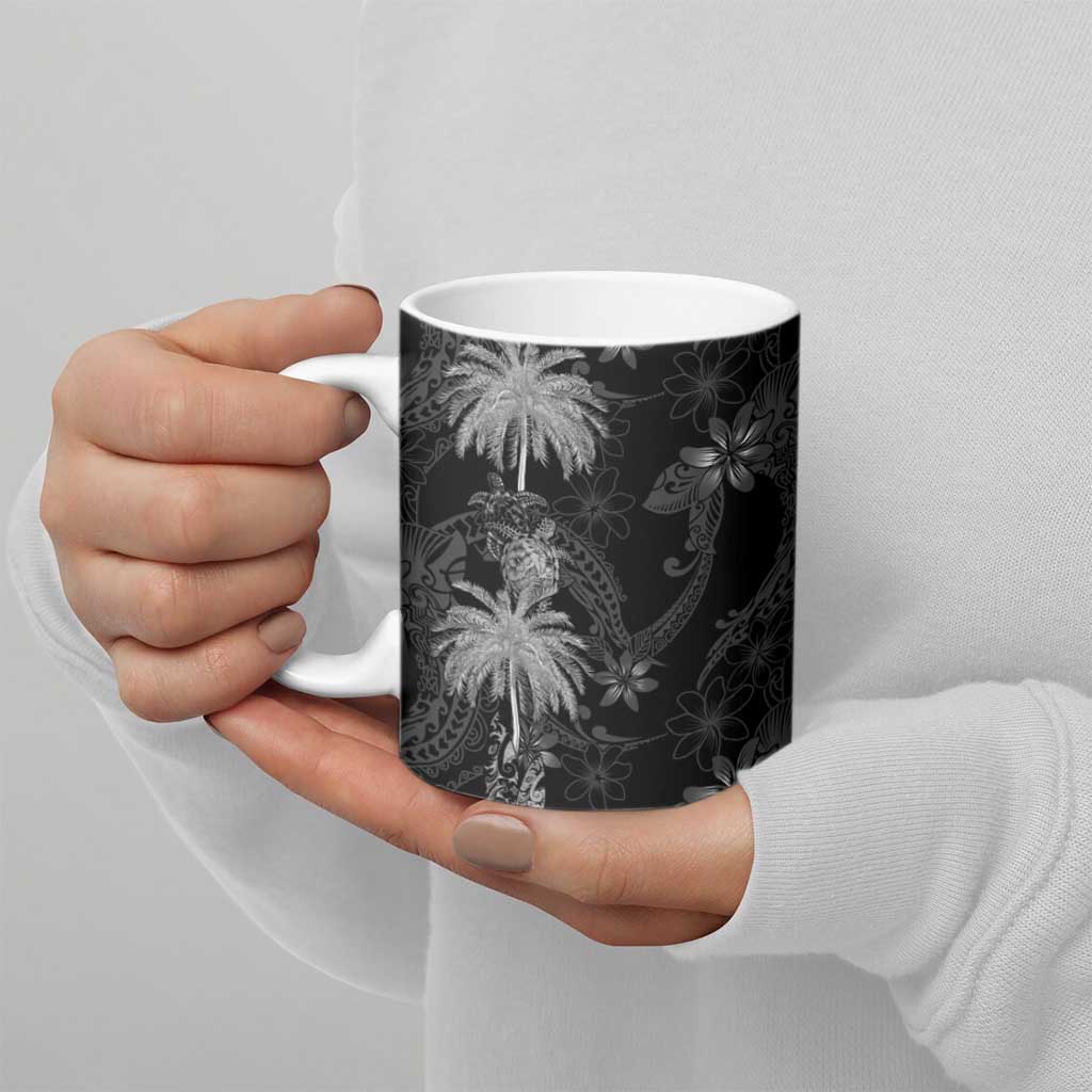 Hawaiian Honu And Surfboards Ceramic Mug Silver Style LT05 - Polynesian Pride