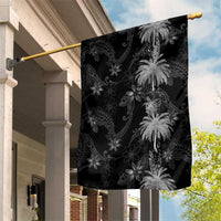 Hawaiian Honu And Surfboards Garden Flag Silver Style LT05 House Flag Silver - Polynesian Pride