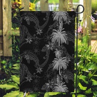 Hawaiian Honu And Surfboards Garden Flag Silver Style LT05 Garden Flag Silver - Polynesian Pride