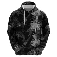 Hawaiian Honu And Surfboards Hoodie Silver Style LT05 - Polynesian Pride