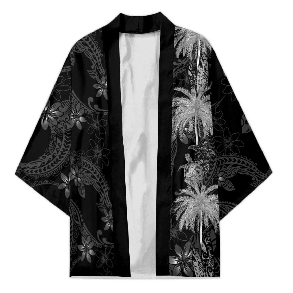 Hawaiian Honu And Surfboards Kimono Silver Style LT05 Unisex Silver - Polynesian Pride