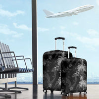 Hawaiian Honu And Surfboards Luggage Cover Silver Style LT05 - Polynesian Pride