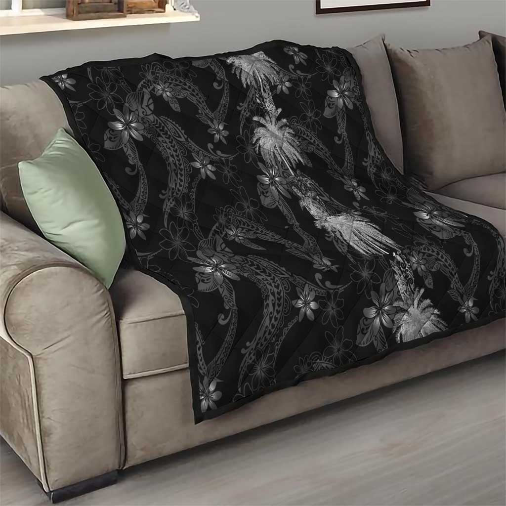 Hawaiian Honu And Surfboards Quilt Silver Style LT05 - Polynesian Pride