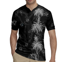 Hawaiian Honu And Surfboards Rugby Jersey Silver Style LT05 - Polynesian Pride