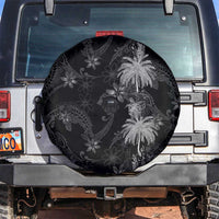 Hawaiian Honu And Surfboards Spare Tire Cover Silver Style LT05 Silver - Polynesian Pride
