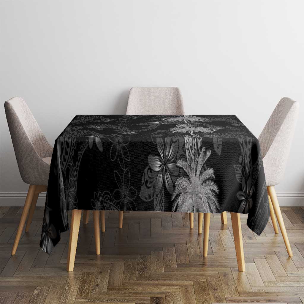 Hawaiian Honu And Surfboards Tablecloth Silver Style LT05 - Polynesian Pride