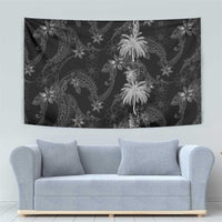 Hawaiian Honu And Surfboards Tapestry Silver Style LT05 - Polynesian Pride