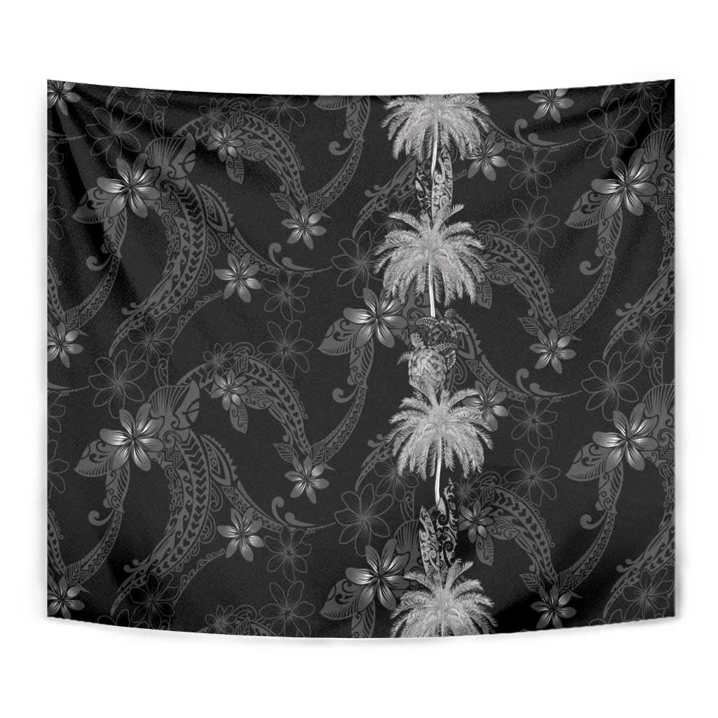 Hawaiian Honu And Surfboards Tapestry Silver Style LT05 - Polynesian Pride