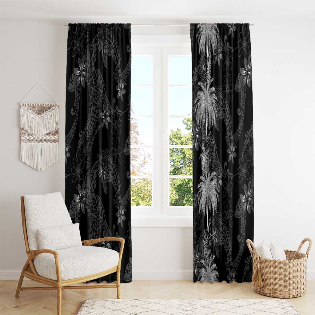 Hawaiian Honu And Surfboards Window Curtain Silver Style LT05 - Polynesian Pride