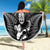 Custom New Zealand Maori Tiki Rugby Beach Blanket Go Aotearoa Maori Pattern