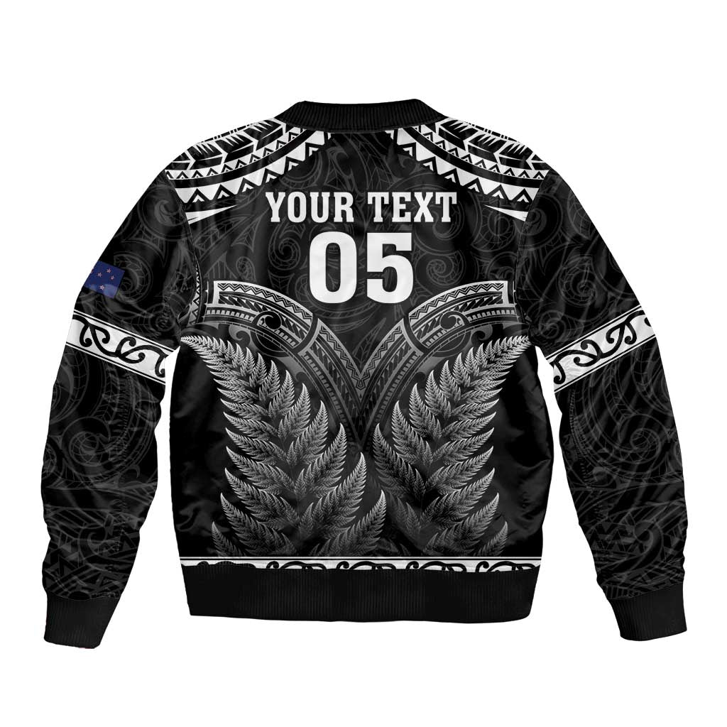Custom New Zealand Maori Tiki Rugby Bomber Jacket Go Aotearoa Maori Pattern LT05 - Polynesian Pride