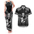 Custom New Zealand Maori Tiki Rugby Couples Matching Tank Maxi Dress and Hawaiian Shirt Go Aotearoa Maori Pattern