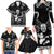 Custom New Zealand Maori Tiki Rugby Family Matching Long Sleeve Bodycon Dress and Hawaiian Shirt Go Aotearoa Maori Pattern