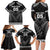 Custom New Zealand Maori Tiki Rugby Family Matching Long Sleeve Bodycon Dress and Hawaiian Shirt Go Aotearoa Maori Pattern