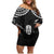 Custom New Zealand Maori Tiki Rugby Family Matching Off Shoulder Short Dress and Hawaiian Shirt Go Aotearoa Maori Pattern