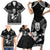 Custom New Zealand Maori Tiki Rugby Family Matching Short Sleeve Bodycon Dress and Hawaiian Shirt Go Aotearoa Maori Pattern