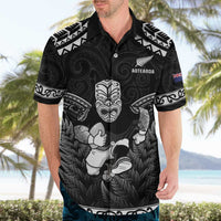 Custom New Zealand Maori Tiki Rugby Hawaiian Shirt Go Aotearoa Maori Pattern LT05 - Polynesian Pride