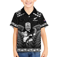 Custom New Zealand Maori Tiki Rugby Hawaiian Shirt Go Aotearoa Maori Pattern LT05 - Polynesian Pride