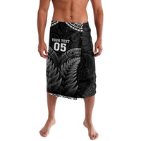 Custom New Zealand Maori Tiki Rugby Lavalava Go Aotearoa Maori Pattern LT05 Black - Polynesian Pride
