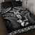 Custom New Zealand Maori Tiki Rugby Quilt Bed Set Go Aotearoa Maori Pattern