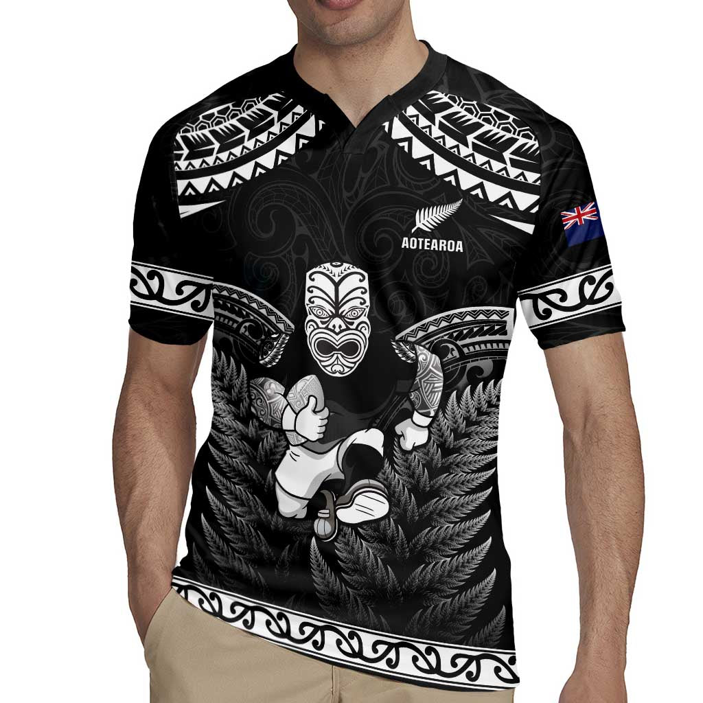 Custom New Zealand Maori Tiki Rugby Rugby Jersey Go Aotearoa Maori Pattern LT05 - Polynesian Pride