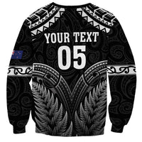 Custom New Zealand Maori Tiki Rugby Sweatshirt Go Aotearoa Maori Pattern LT05 - Polynesian Pride